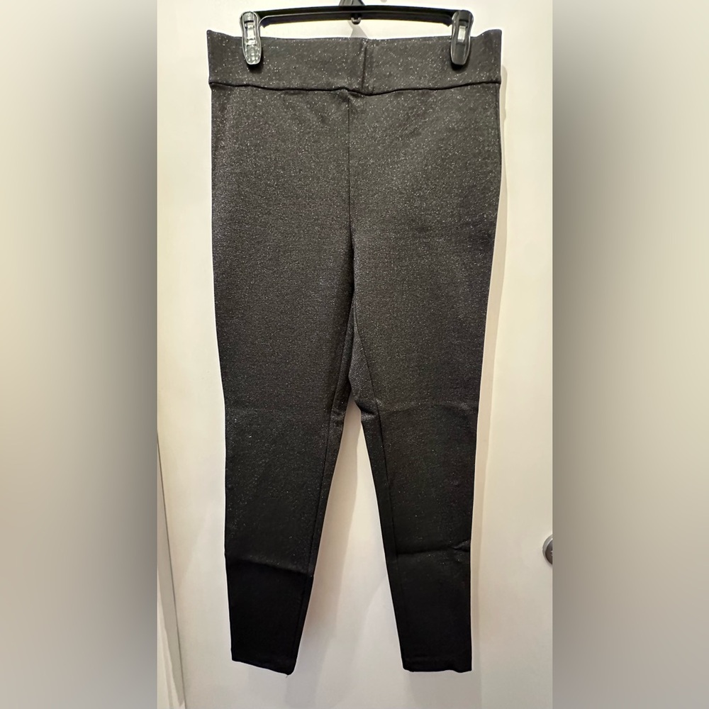 LOFT - Black Sparkle Stretch Pull-on Pants - Women’s M - NWT!